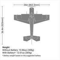 Eflite EFL01975 Eratix 3D FF 860mm PNP Li-Po Electric RC Airplane - Thumbnail 3