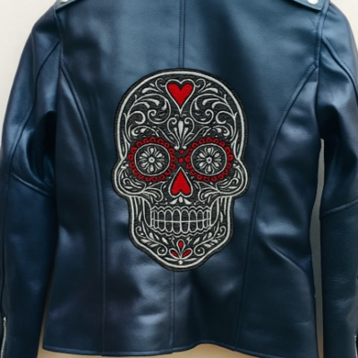 Crafted leather designer black and yellow leather motorcycle jacket  - Thumbnail 5