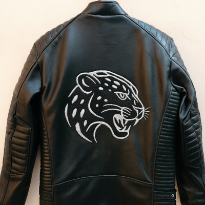 Crafted leather men's motorcycle genuine lambskin leather designer jacket black slim fit biker jacket  - Thumbnail 4