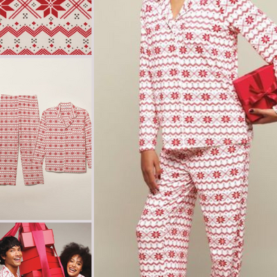 Womans holiday pj set - Thumbnail 3