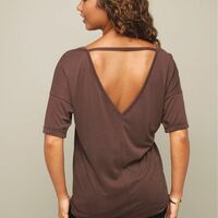Double V-Neck Top - Thumbnail 3