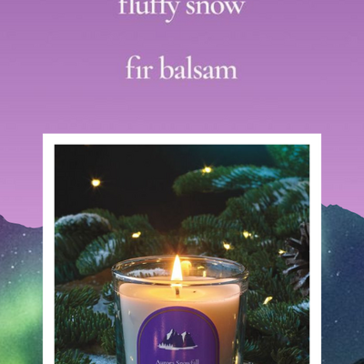 Lyrd aurora snowfall candle