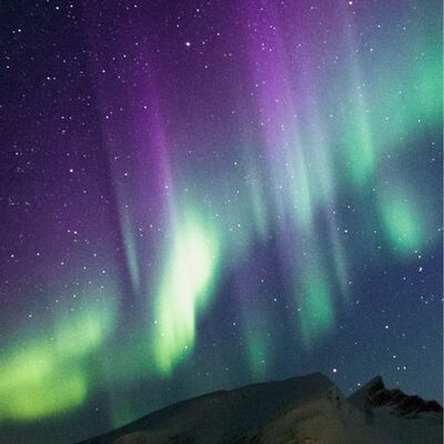 Lyrd aurora snowfall candle