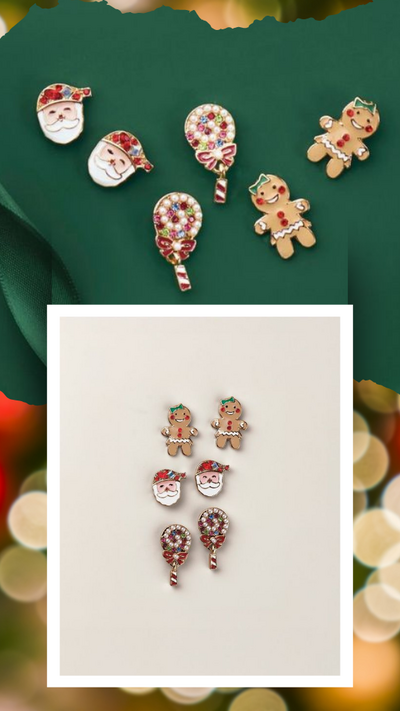 Santas Sweet Treats Earring Pack
