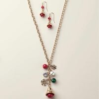 Holiday Chime Necklace & Earring Set - Thumbnail 1