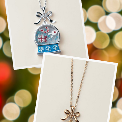 Let it snow globe charmed necklace - Thumbnail 5