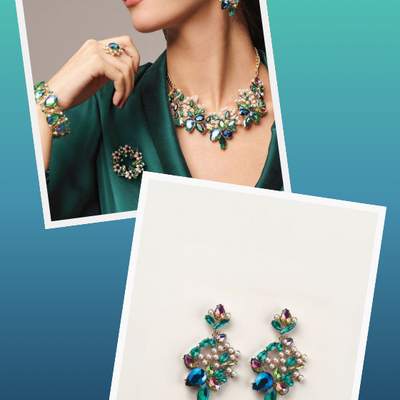 Prismatic majesty drop earrings