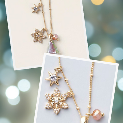 Northern star holiday charm necklace - Thumbnail 2