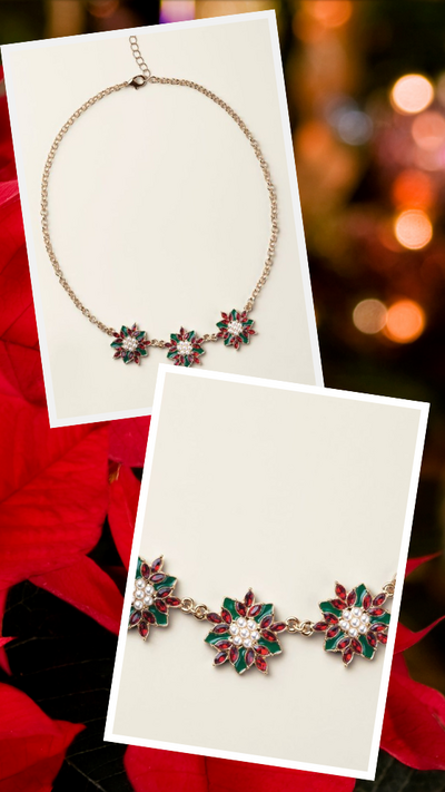 Classic Poinsettia Necklace
