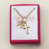 Sacred Sentiments Necklace and Earring Set - Thumbnail 1