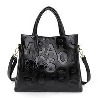 Large capacity top layer cowhide handbag women's shoulder crossbody bag - Thumbnail 1