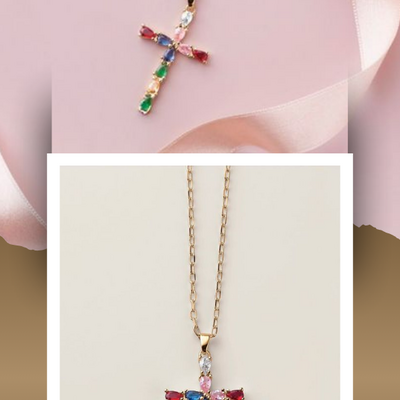 Faithful light cross necklace