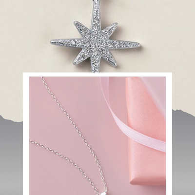 Sterling silver cz cosmic sparkle necklace - Thumbnail 3