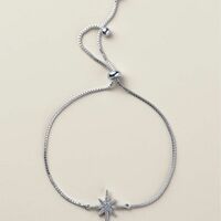 Sterling Silver CZ Cosmic Sparkle Bracelet - Thumbnail 1