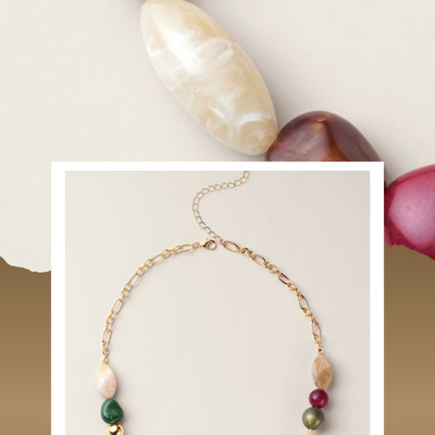 Vivid harmony beaded necklace - Thumbnail 4