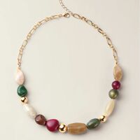 Vivid Harmony Beaded Necklace - Thumbnail 1