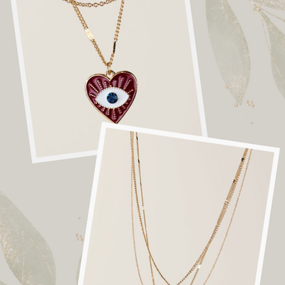 Heartful embrace layered necklace - Thumbnail 4