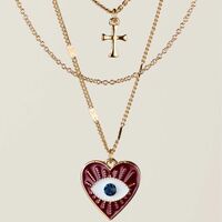 Heartful Embrace Layered Necklace - Thumbnail 1