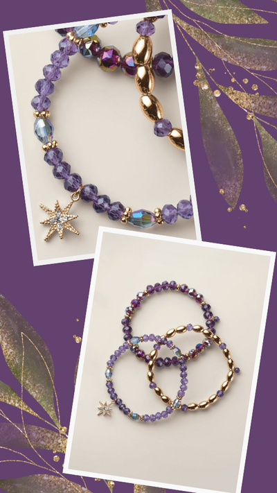 Majestic Plum Bracelet Set