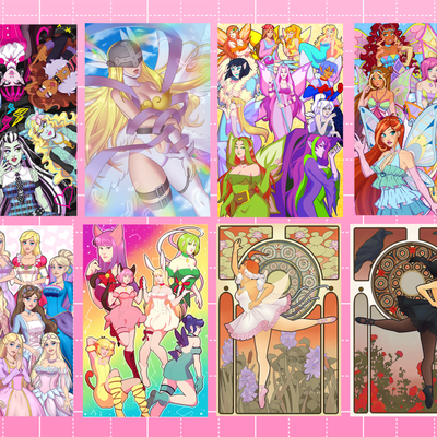 Vaguely magical girl prints