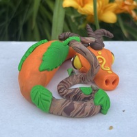 Twig the Sleepy Pumpkin Dragon - Thumbnail 1