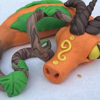 Twig the Sleepy Pumpkin Dragon - Thumbnail 4
