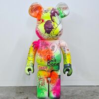 Custom BEARBRICK 1000% by Judas Arrieta "Get Sh!t Done" - Thumbnail 2