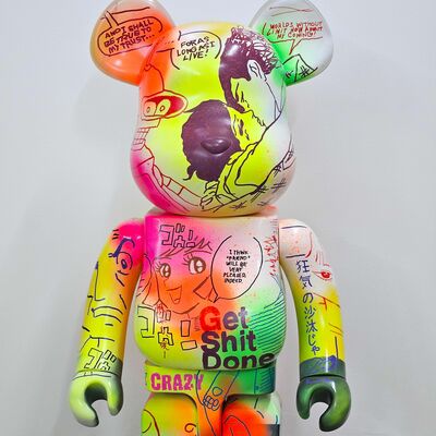 Custom BEARBRICK 1000% by Judas Arrieta "Get Sh!t Done"