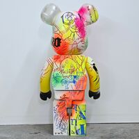 Custom BEARBRICK 1000% by Judas Arrieta "Get Sh!t Done" - Thumbnail 4