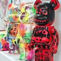 Custom Bearbrick 1000% by Judas Arrietab "Orange Boy" - Thumbnail 8