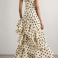 Strapless Fashion Polka Dots Prom Evening Dresses For Women - Thumbnail 1