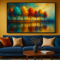 Rainbow Reflections Vibrant Trees at Sunset - Thumbnail 4