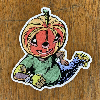 Pumpkin sticker