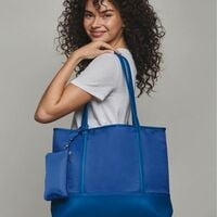 Blue Shiny Tote - FINAL SALE - Thumbnail 1