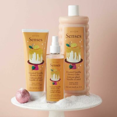 Avon senses frosted vanilla honey cake body lotion - final sale