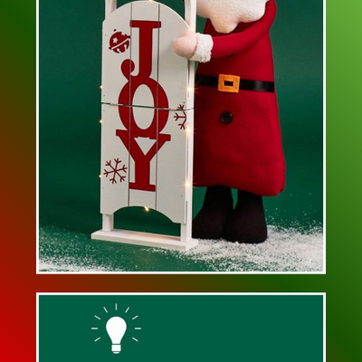 Sledding christmas greeter light-up - final sale
