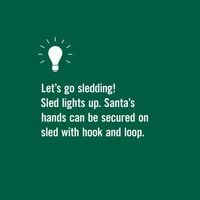 Sledding Christmas Greeter Light-Up - FINAL SALE - Thumbnail 2