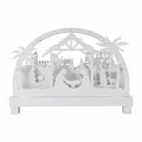 Wooden Lighted Nativity - FINAL SALE - Thumbnail 2