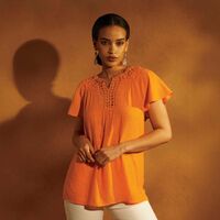 Crochet-Trim Top - FINAL SALE - Thumbnail 1