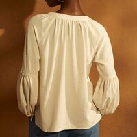 Tassel Front Blouse - FINAL SALE - Thumbnail 5