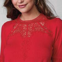 Lace Front Blouse - FINAL SALE - Thumbnail 3