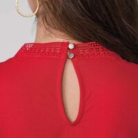 Lace Front Blouse - FINAL SALE - Thumbnail 4