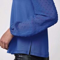 Eyelash Sleeve Blouse - FINAL SALE - Thumbnail 2