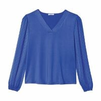 Eyelash Sleeve Blouse - FINAL SALE - Thumbnail 4