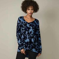 Black Print Pullover - FINAL SALE - Thumbnail 1