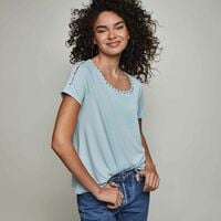 Studded Sleeve Top - FINAL SALE - Thumbnail 1