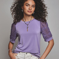 Lace-Sleeve Top - FINAL SALE - Thumbnail 3