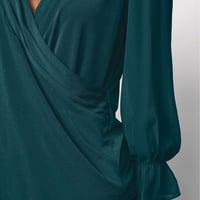 Surplice Wrap Blouse - FINAL SALE - Thumbnail 3