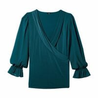 Surplice Wrap Blouse - FINAL SALE - Thumbnail 6