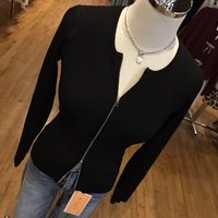 Zipper Detail Sweater - Thumbnail 1